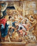 Peter Paul Rubens The Reconciliation of King Henry III and Henry of Navarre oil on canvas